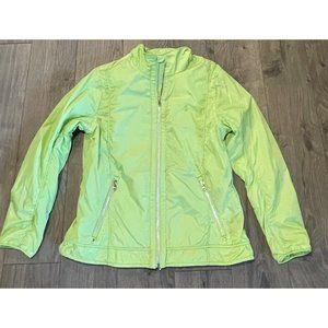 Ralph Lauren Golf Womens Pretty Green Windbreaker Jacket size Medium Mesh Lining